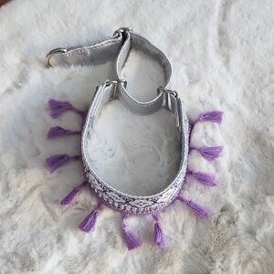 New Martinigale Collar with rhinestone and tassles!!